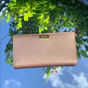 Kate spade Stacy rose gold Newbury Lane wallet